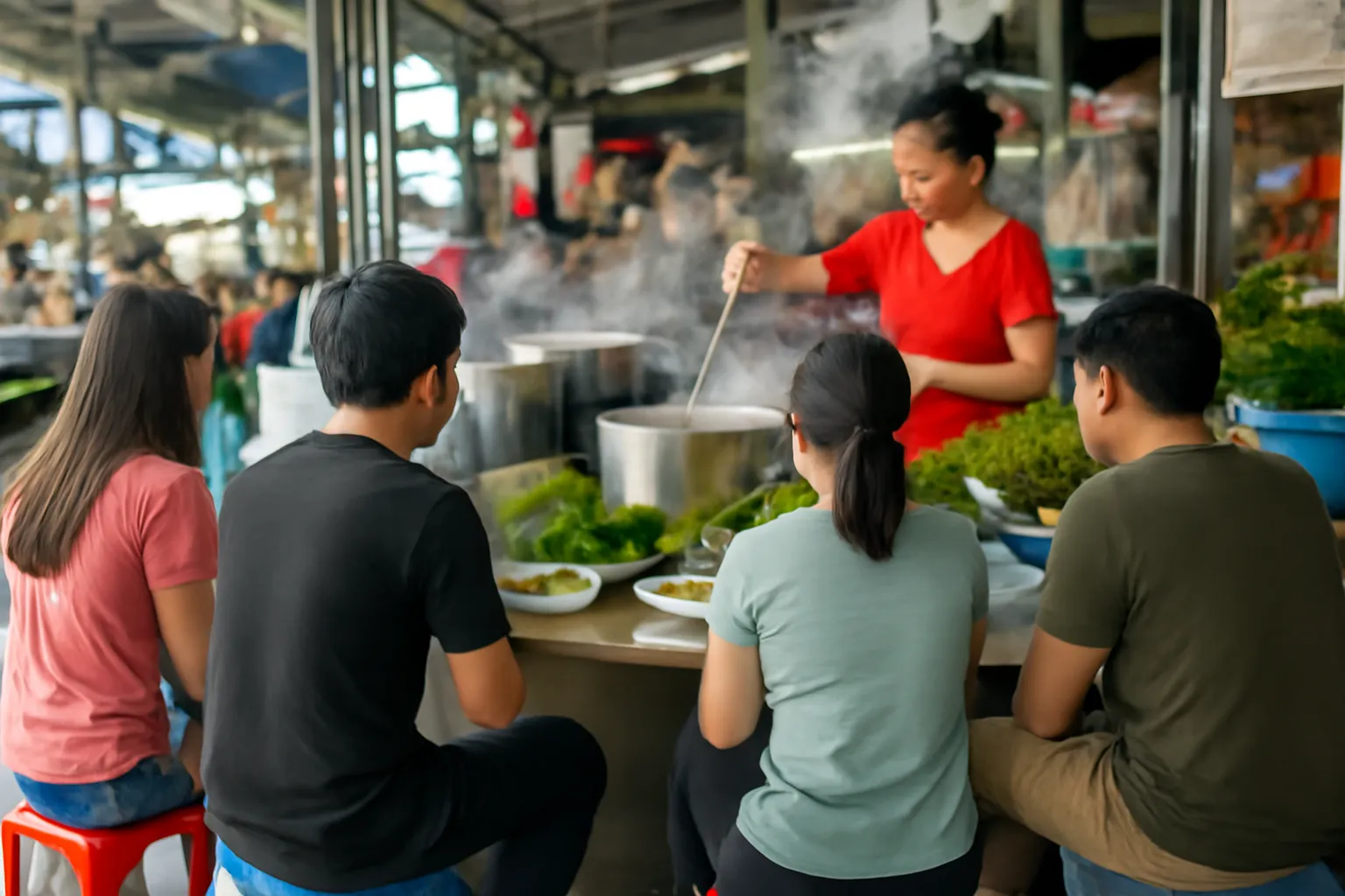 Ăn uống quanh chợ